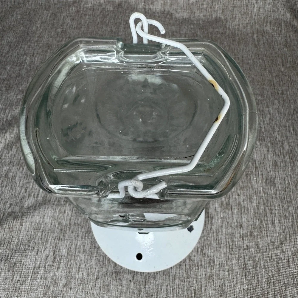 Vintage Sun Moon Celestial Glass HummingBird Feeder Hanging Whimsical